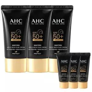 [하프클럽/에이에이치씨]AHC 마스터즈 선크림 아쿠아리치 썬크림 60ml 3개 10ml