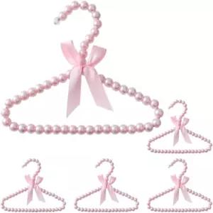 STOBOK 용 진주 옷걸이 25cm 5개 세트 신성능 변형 방지 행거 고품질 소재 신생아 베이비 의류 옷장용