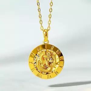 골드앤 순금 24K 써클 드래곤 목걸이 소 3.75g