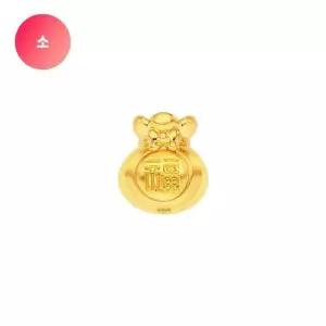 [골드퀸즈] 24K 순금 행복가득 복주머니 오브제_소