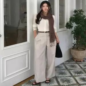 셀렙샵에디션 26SS 프렌치 린넨100 투턱 팬츠
