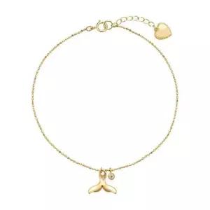 [니지쥬얼리] 14K GOLD 큐빅 웨일테일 팔찌