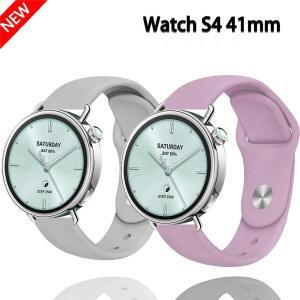Xiaomi S4 41mm용 18mm 시계 밴드 실리콘 교체 손목 Comfortbale 통기성 스트랩