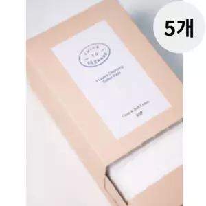쥬스투클렌즈 3겹 클렌징 순면 화장솜 추천 80매 X5개