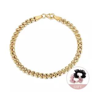 [모룬] (7월베스트) 18K 골드 플로우 렉스 체인 팔찌 MOB42248