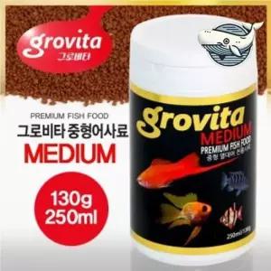 열대어 위한 중형 물고기 사료 130g 탱크용 사료 먹이 사료먹이 물고기사료 물고기먹이
