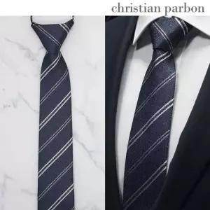 Christian Parbon 신입 stripe 정장 슬림자동넥타이 남자친구