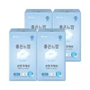좋은느낌 좋은순면 슬림 날개 대형 32개 x 4팩 코스트코 잡화마켓2606