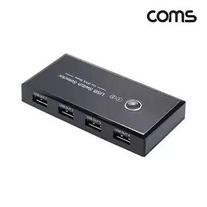 [COMS]고품질 TBZ Coms USB 2.0 선택기 2대4 수동 스위치 480Mbps BD821 2.0 24 스위치 480Mbps 선택기 WF