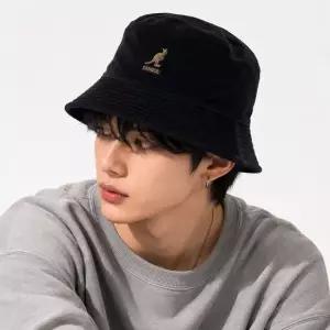 캉골 K4228HT BLACK 코드 코듀로이 버킷햇