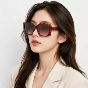 셀린느 선글라스 CL40096F 55F 스퀘어 뿔테 자외선차단