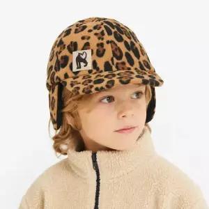 미니로디니 1000009413 Leopard fleece cap) 레오파드 플리스 캡 이어머프