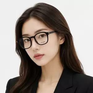 생로랑 안경테 SL 549 SLIM OPT 001 스퀘어 뿔테 안경