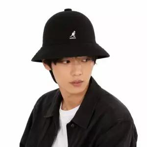 캉골 K3451 BLACK 캐주얼 울 버킷햇