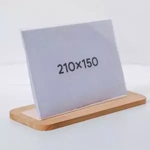 [mbltlt66]메뉴판 투명 스탠드 아크릴꽂이 21x15