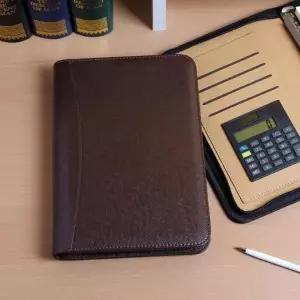 [mb5Btc66]계산기 노트 다이어리형 업무수첩(25cm)