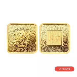[무이자 최대 36개월] 24k 순금 잠상 스퀘어 골드바 3.75g