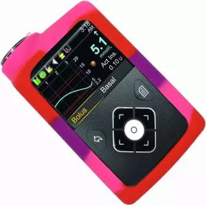메드트로닉 최소 인슐린 펌프용 혼합 색상 실리콘 소프트 케이스 630G/640G/ 670G/ 770G/ 780G (RED/HOT