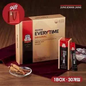 정관장 에브리타임 오리지널 6년근 홍삼정 스틱형 액상 30일분 1박스