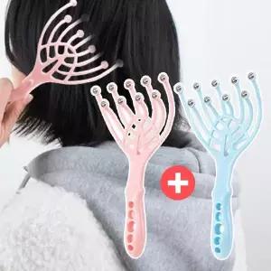 헤어 마사지기 두피 얼굴 마사지 다용도 이마 휴대용 지압볼 도구
