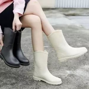 [오르토]여성용 레인부츠 미들 비장화 장마