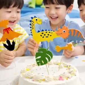 [하프클럽/]케이크 먹이 토퍼 사냥 공룡들의 생일 파티