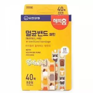 댕냥이패턴 40매 표준형 일반형 어린이 유아 보호 키즈밴드