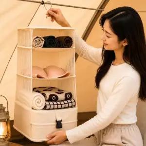 여행용 걸이형 압축 의류수납백 캐리어 정리백 GRF-1009792 선반형수납백 접이식수납백