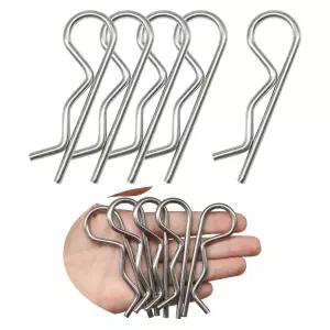 Tugermoola 5PCS M3.5x75 헤비 듀티 304 스테인리스 스틸 코터 핀 R 클립 고정 패스너 OLA031-3.5X75