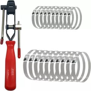 카모이긴 유니버설 ATV용 자동차 CV 조인트 밴딩 부트 액슬 클램프 플라이어 커팅 포함 20PCS 스테인리스