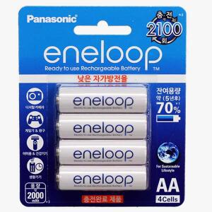 파나소닉 에네루프 AA충전지 2000mAh 4알/2100회 충전 ENELOOP AA) 바로충전가능