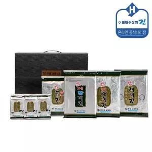 [현대수산맛김] 보령 대천김 선물세트 1호/재래김/파래김/돌김/조미김/구운김/전장김/곱창도시락김