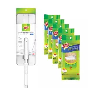 3M 대형 올터치 더블액션 막대걸레 + 정전기 청소포 150매