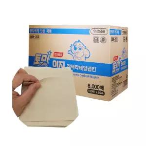 토미 갈색 커피 칵테일 냅킨 1겹 8000매 스타벅스