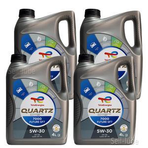 토탈 쿼츠 7000 퓨처 GF7 5W30 4L x 4개 1박스 16L 가솔린 LPG 겸용 엔진오일 (SQ 업그레이드 신제품) STD