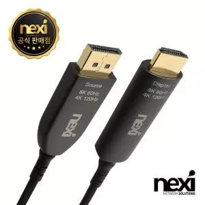 DP v1.4 to HDMI v2.1 AOC 하이브리드광 케이블 10M NX-DPHD21-AOC-10M NX1360 [H@lu]