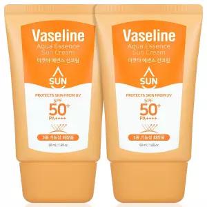 C2Y 바세린 에센스 선크림 50ml 2개 수분 자외선차단제 SPF50+ PA++++