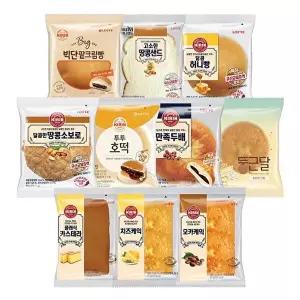 [롯데웰푸드][T]롯데제과 기린빵 10종 10개 구성