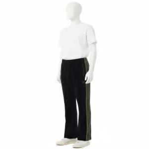 [니들스]NEEDLES Boot-Cut Track Pant CPE Velour - Black RW326 부츠컷 트랙 팬츠 벨루어 819891