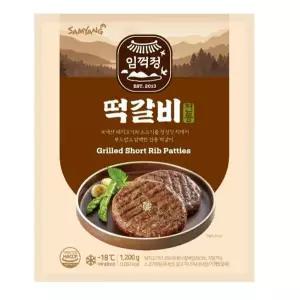 삼양 임꺽정 떡갈비 1.2kg 함박스테이크 간편조리 반찬 급식대용량