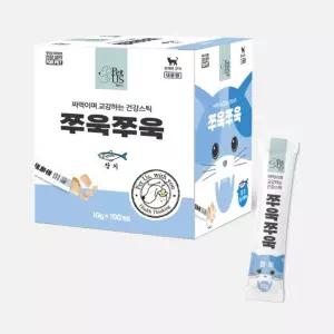 (펫어스) 쭈욱쭈욱-참치맛 100개입 (고양이 츄르)고양이간식 휴대용간식 애