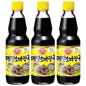 오뚜기 메밀소바 장국 360ml x 3개 / 조미료 양념장