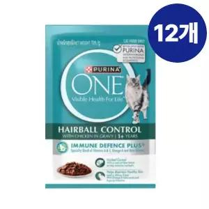 퓨리나원 고양이 습식 사료 파우치 헤어볼 관리 성묘용 70g x 12개 MNA