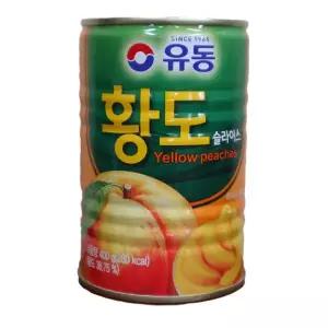 유동 황도슬라이스400g 24개 1박스