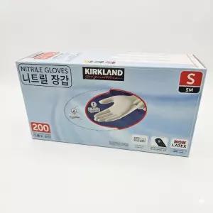 니트릴 장갑(커클랜드) NITRILE GLOVES 200매입/뽑아쓰는 위생장갑/사이즈선택가능/식품용/위생/주택/다목적