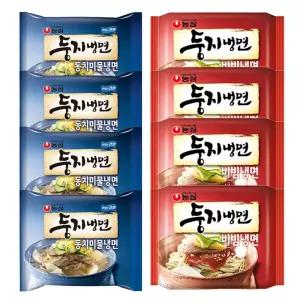 농심 둥지냉면 비빔냉면 162g 4봉 + 동치미물냉면 161g 4봉