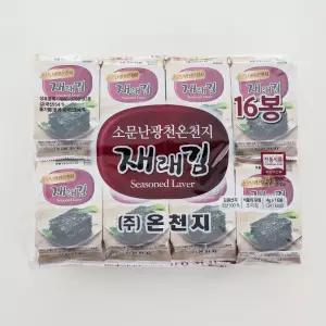 소문난 광천온천지 재래김 재래/16단(4g) 1BOX (16봉 x 8세트, 총 128봉)