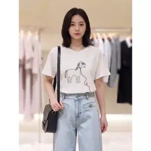 [롯데백화점]SOUP 당나귀크롭 반팔티셔츠  SC5ST321