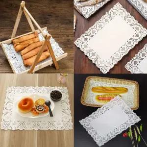 일회용 식탁깔개 직사각 종이테이블매트 40x30cm 100p 일회용식탁매트