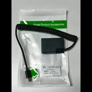 PD USB 타입 C 전원 어댑터 케이블 LP-E17 더미 배터리 ACK-E18 DR-E18 DC 커플러 캐논 EOS R10 R50V 250D